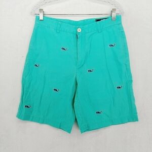 Vineyard Vines Light Green Mid Rise Chino Bermuda Shorts 2313